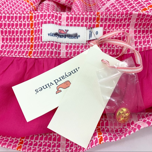 VINEYARD VINES Skirt Whale Stripe Rhododendron NWT - Picture 13 of 16